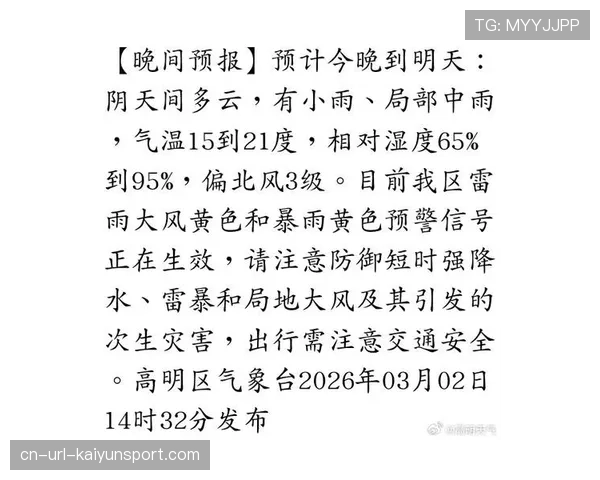 曼彻斯特市发布欧冠比赛日天气预报，夜间或有小雨